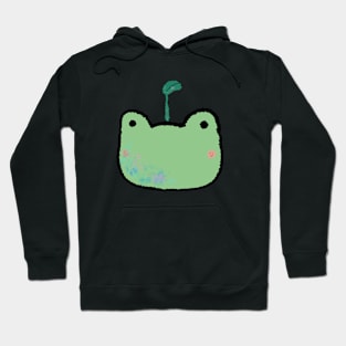 Frog with plant sprout Hoodie